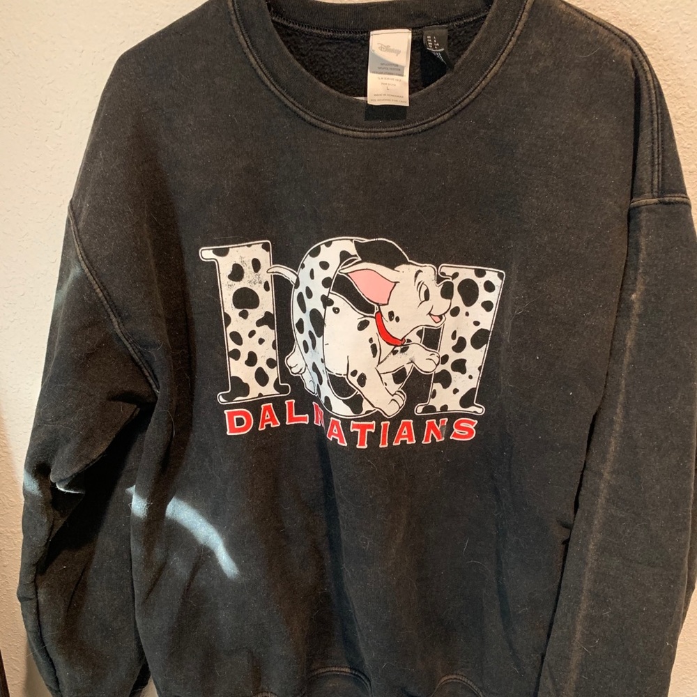 Disney 101 dalmatians distressed crewneck